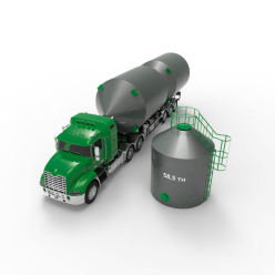 Фото металлического силоса с плоским дном 45 кубов (59 тонн) Металлический силос с плоским дном 45 м3 (59 тн)