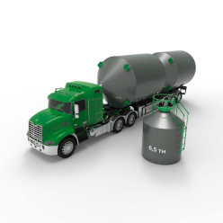 Фото металлического силоса с плоским дном 5 кубов (7 тонн) Металлический силос с плоским дном 5 м3 (7 тн)